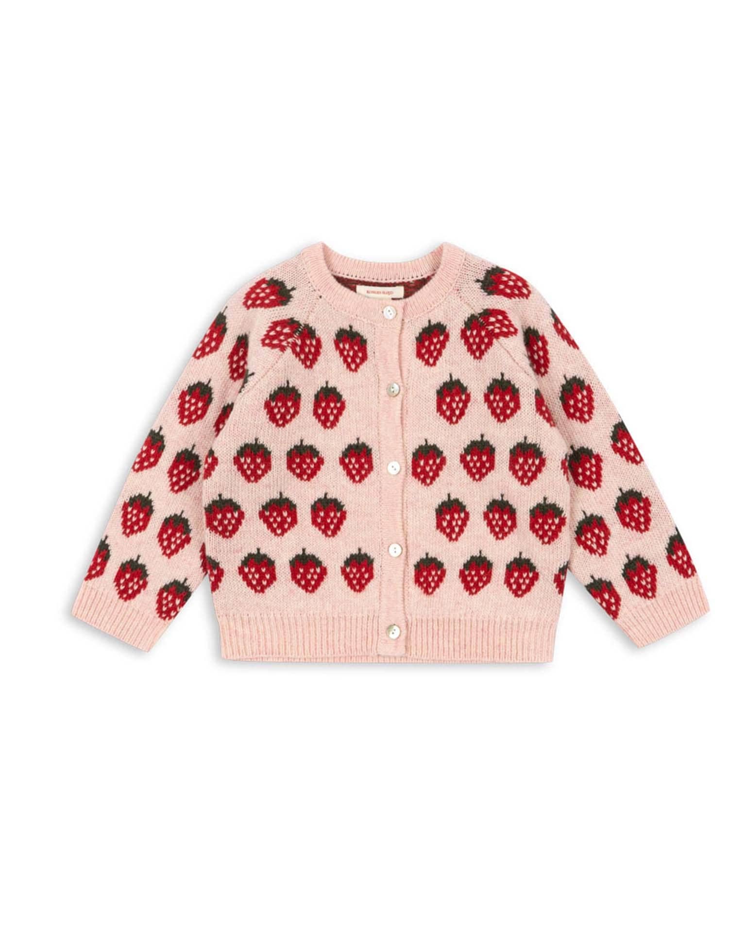 Konges Sløjd Belou Knit Cardigan - Strawberry