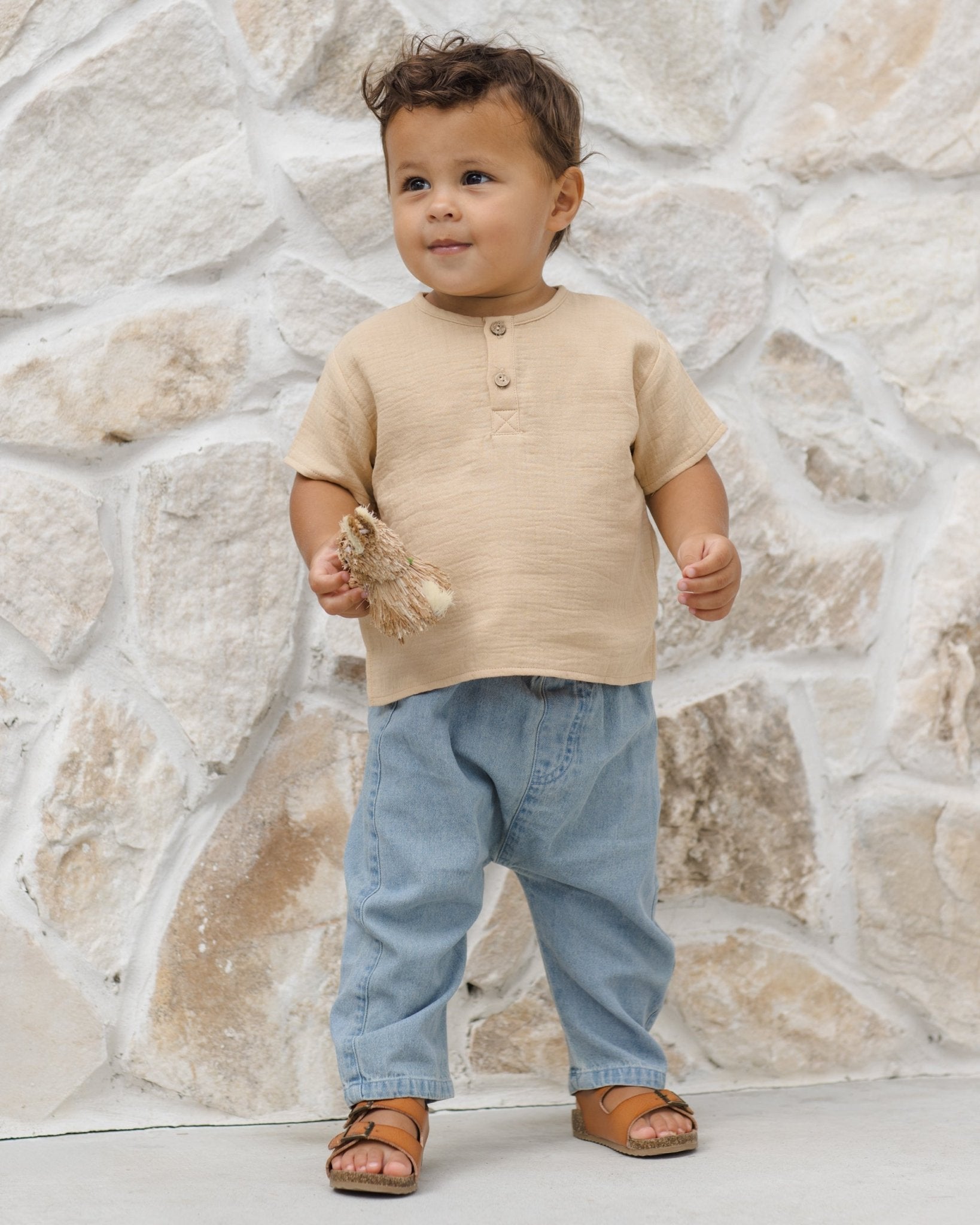 Quincy Mae Henry Pant Lightweight Denim Quincy Mae
