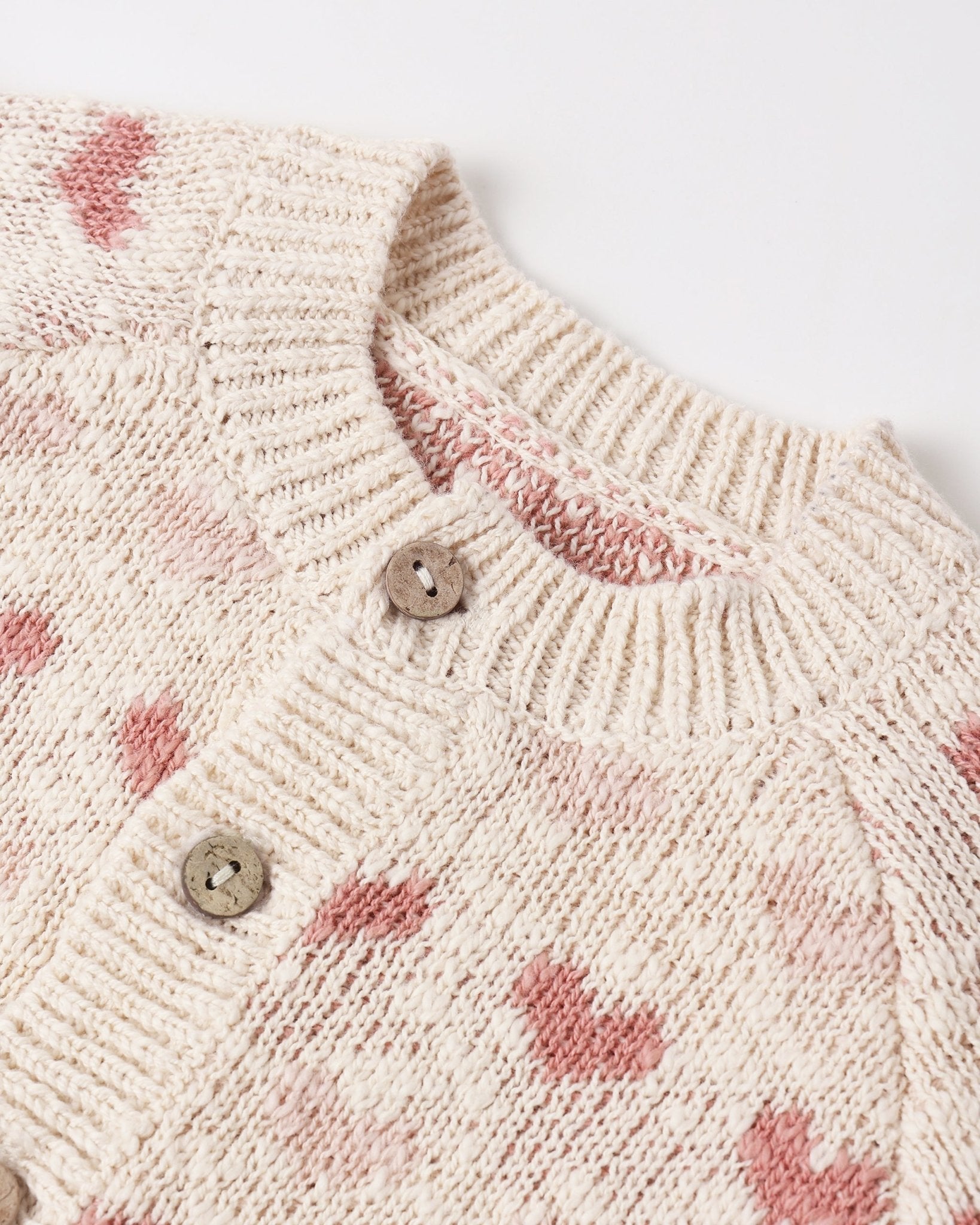 Quincy Mae Knit Cardigan Hearts Quincy Mae