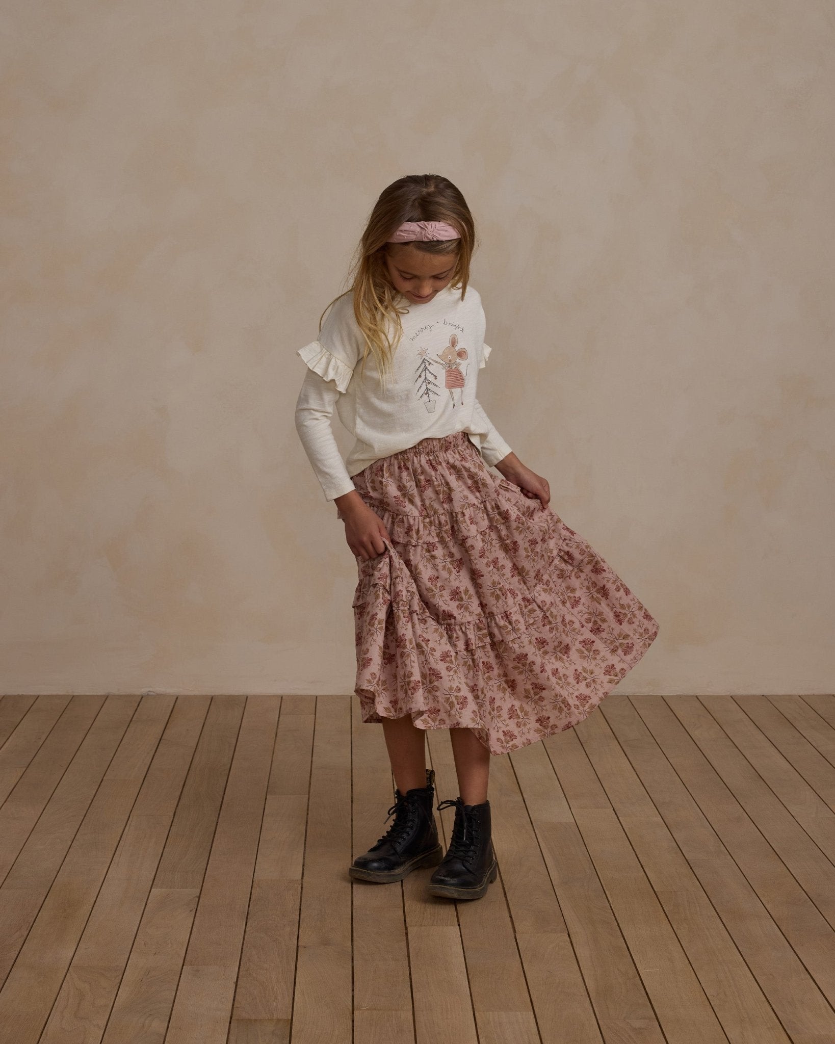 Rylee + Cru Ruffle Long Sleeve Tee || Mouse Rylee + Cru