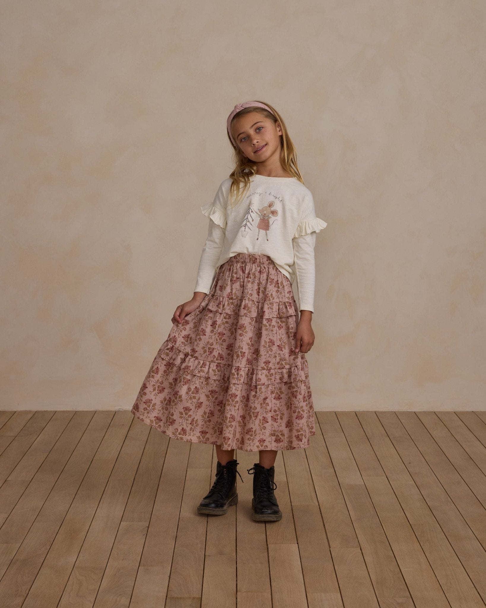 Rylee + Cru Ruffle Long Sleeve Tee || Mouse Rylee + Cru