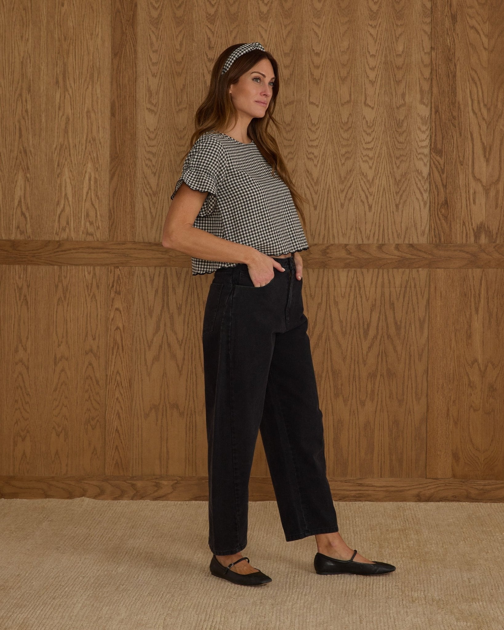 Rylee + Cru Barrel Denim | Washed Black Rylee + Cru