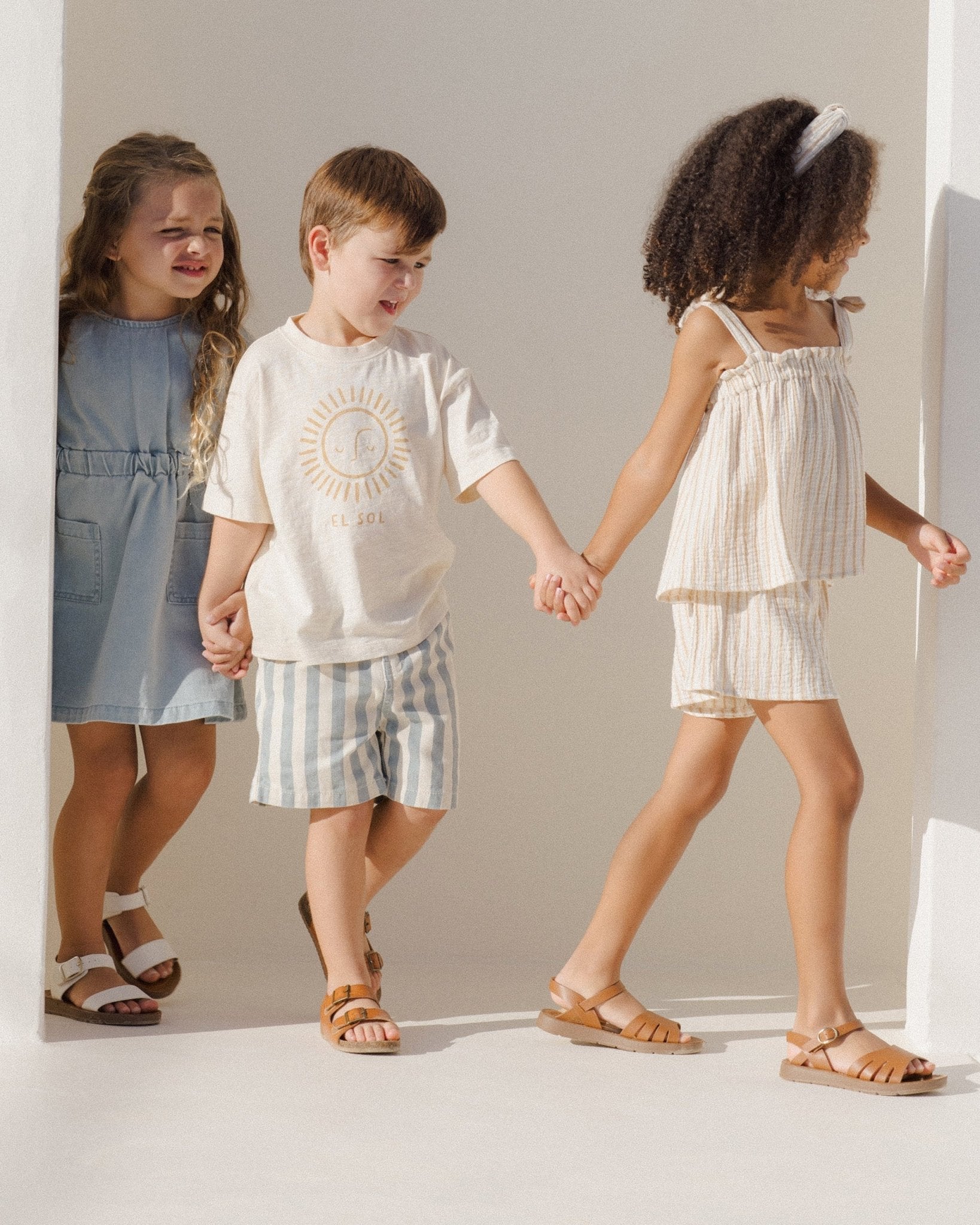 Rylee + Cru Remi Shorts || Marigold Stripe Rylee + Cru