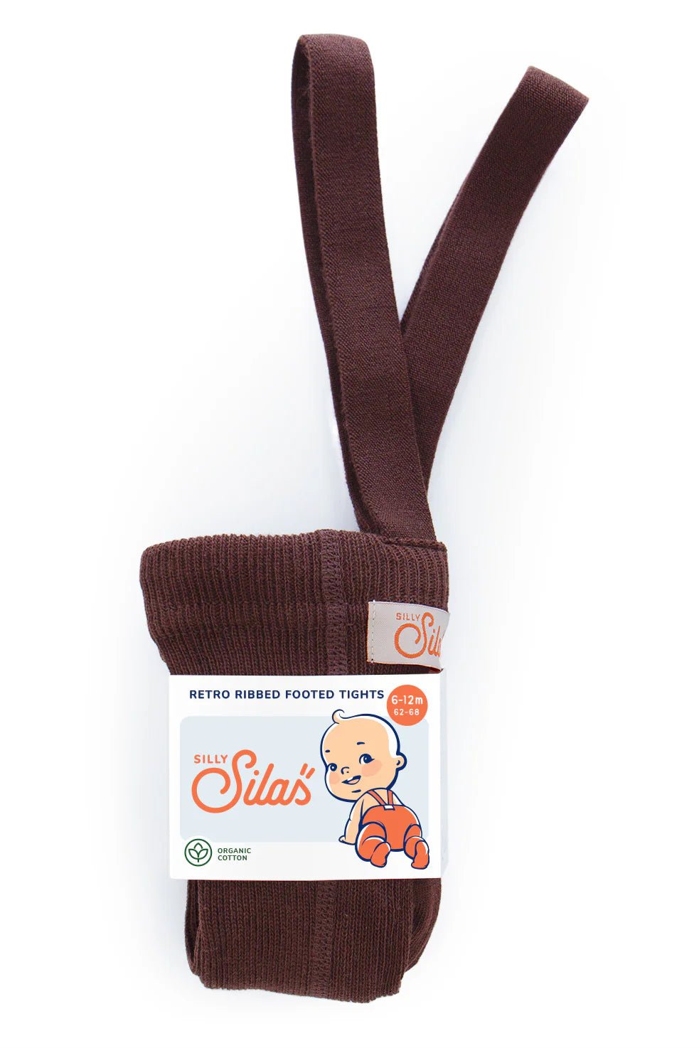 Silly Silas Footed Chocolate Brown Silly Silas