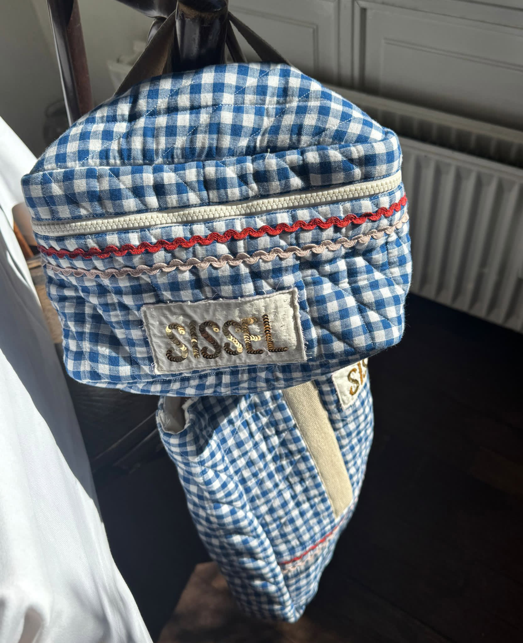 SISSEL EDELBO Bucket Bag – Blue Checks Sissel - edelbo