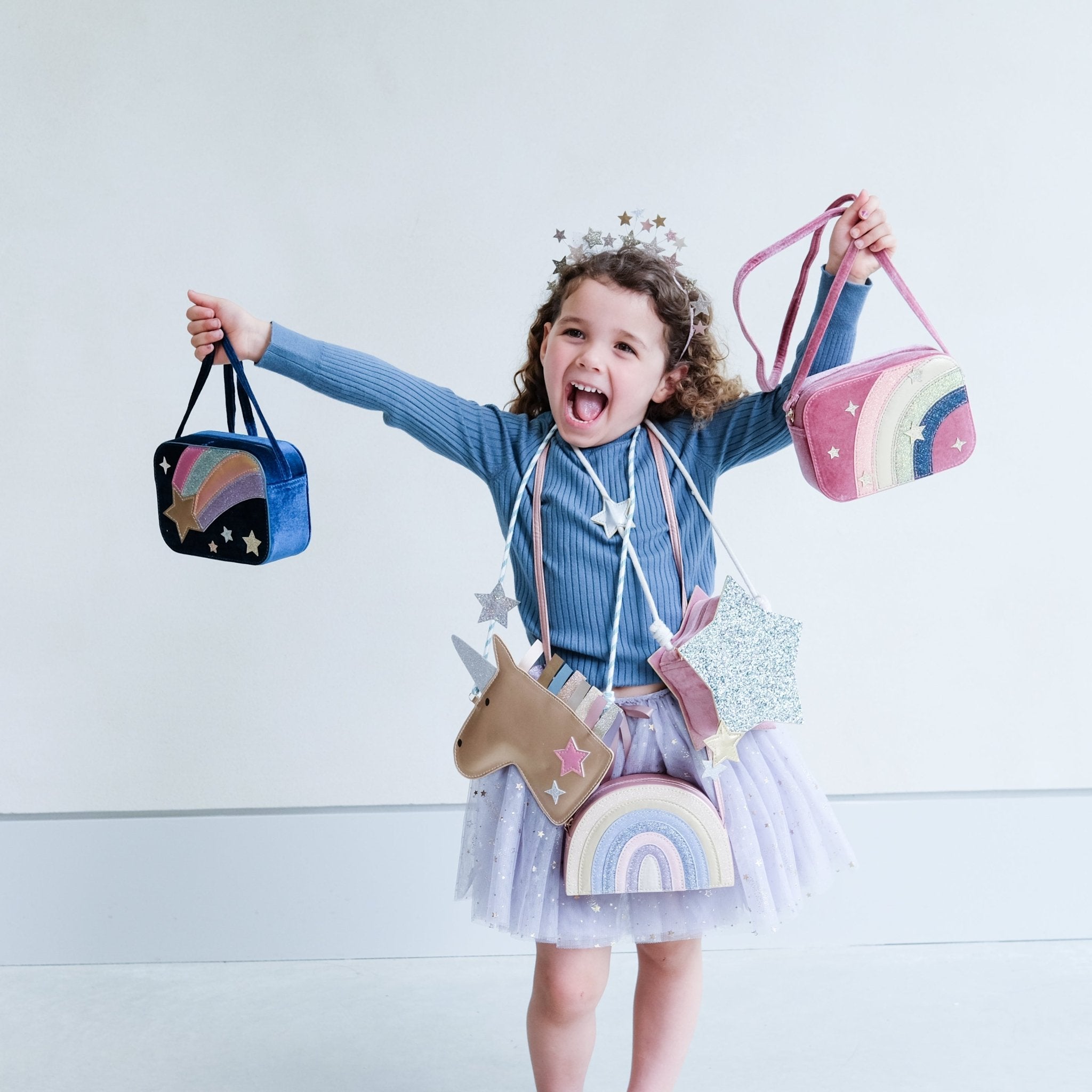 Sparkly glitter star bag Mimi & Lula