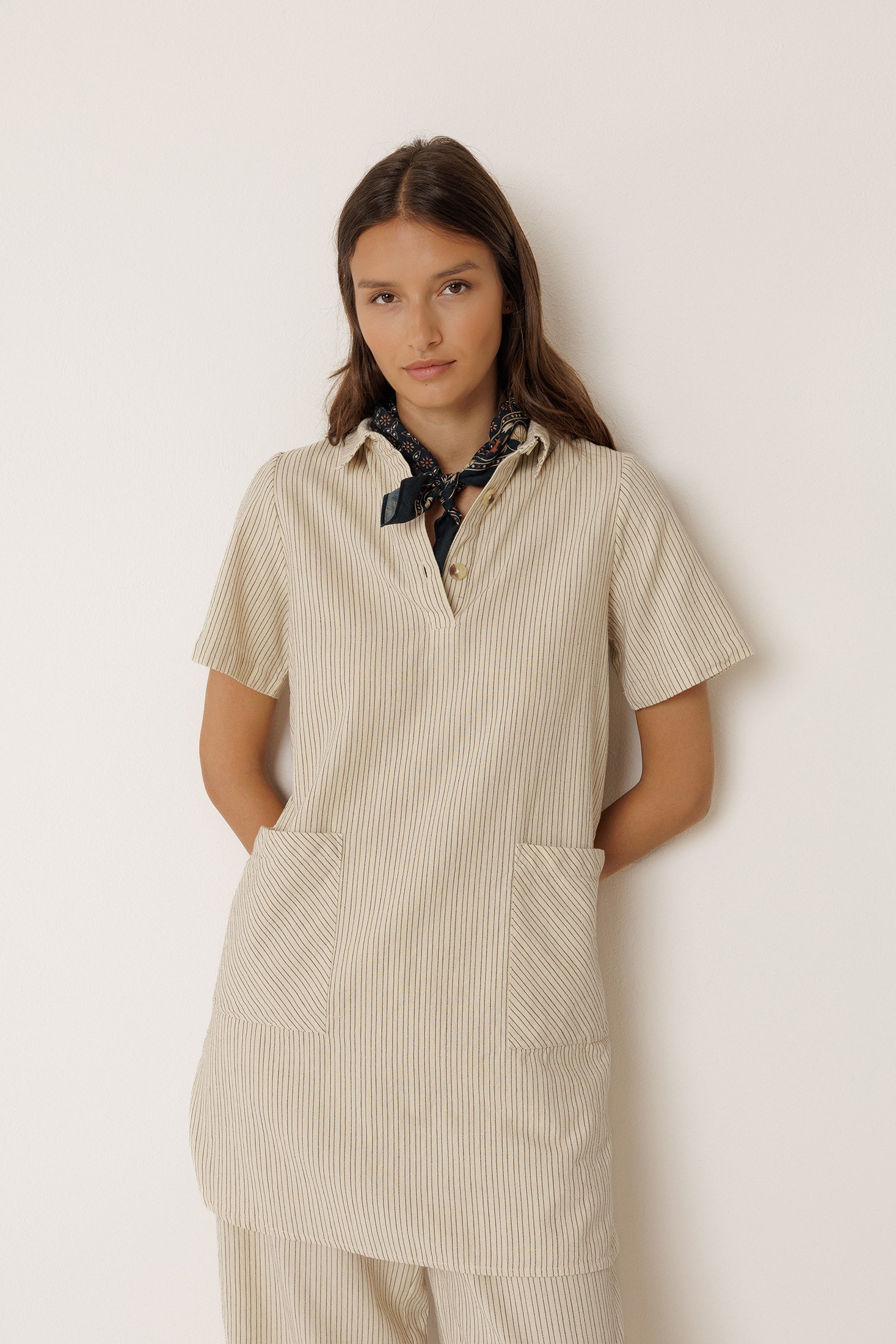 Indi & Cold POLO-COLLAR DRESS