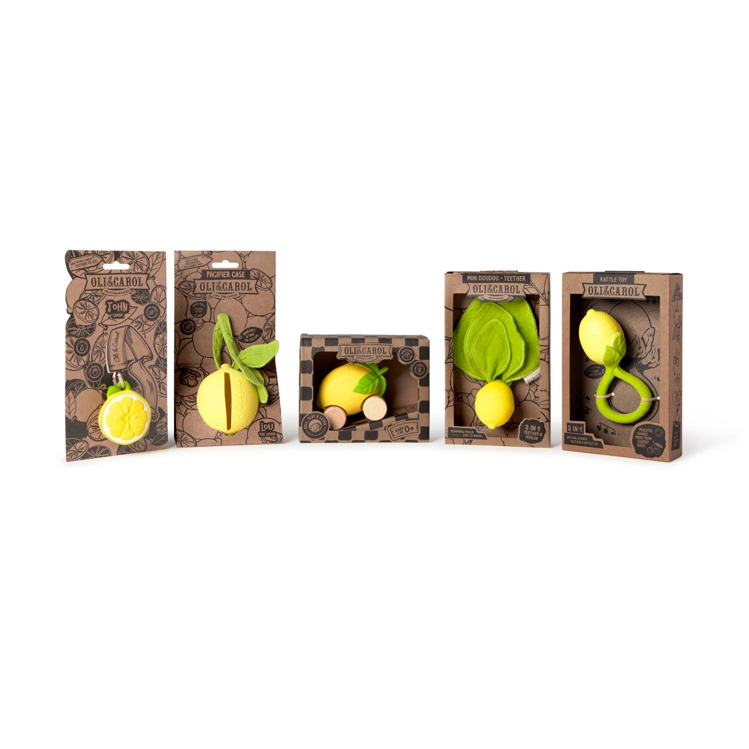 Oli &amp; Carol - Lou the Lemon Pacifier Case
