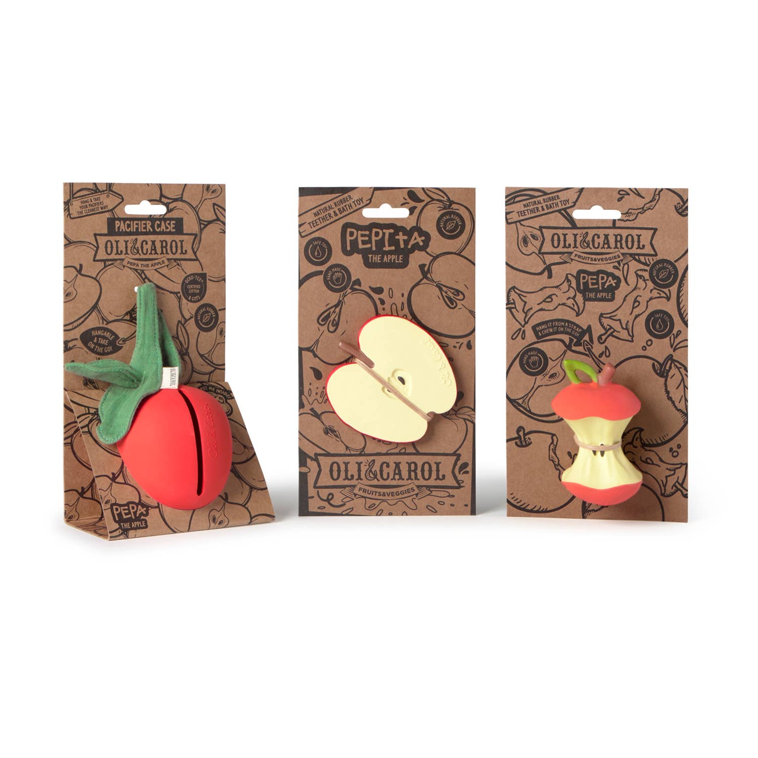 Oli &amp; Carol - Pepa the Apple Pacifier Case