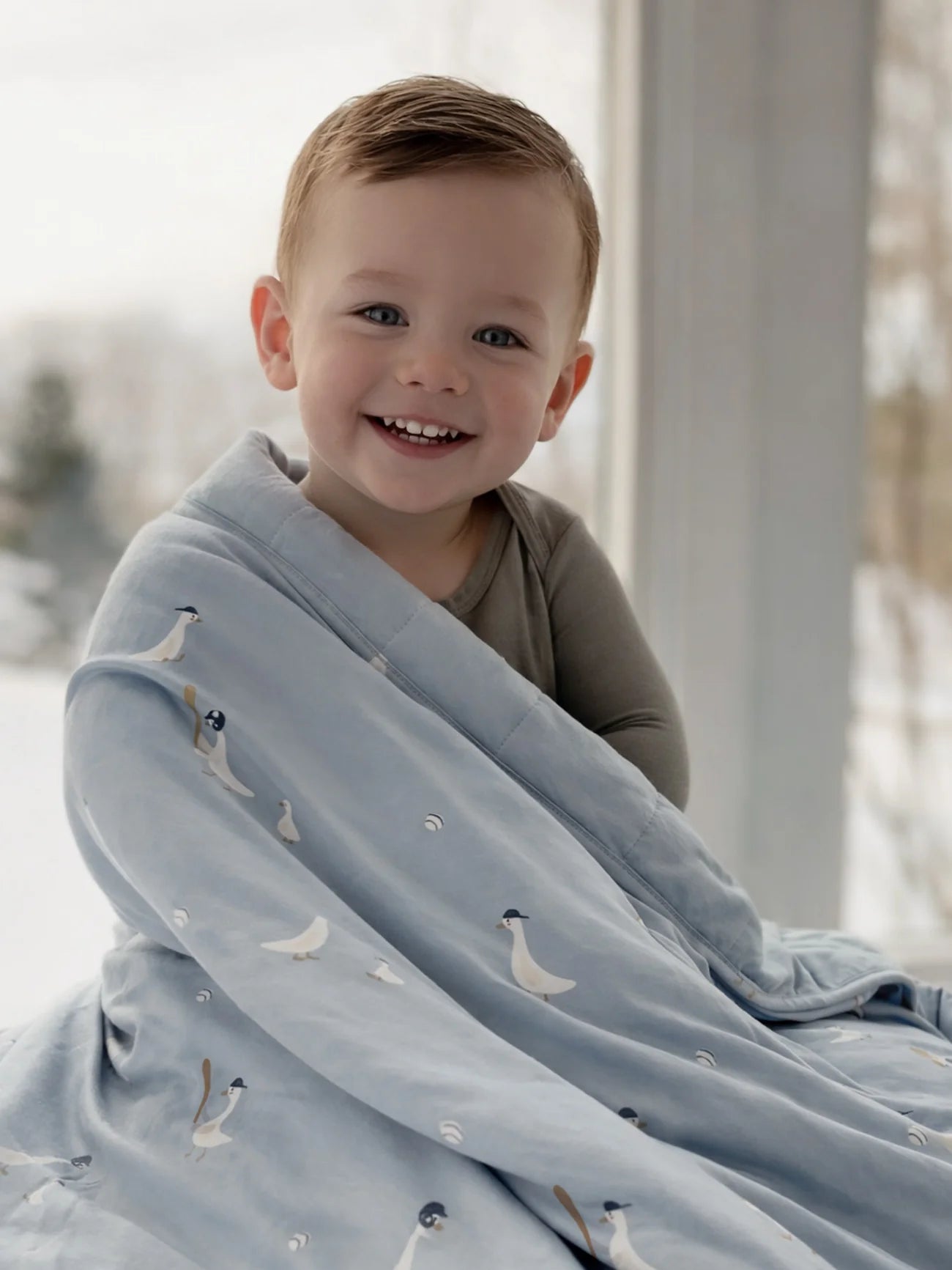 Gunamuna Cloud Toddler Blanket - Baseball Goose 1.0 Tog
