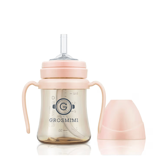 onzenna (Grosmimi and Cha&amp;Mom) - Grosmimi PPSU Straw Cup - 6oz (6 Months+): Peach