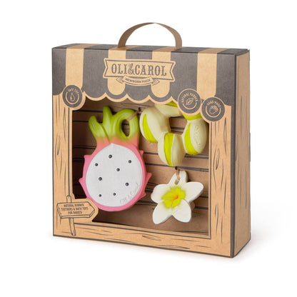 Oli &amp; Carol - Newborn Gift Set - Dragonfruit