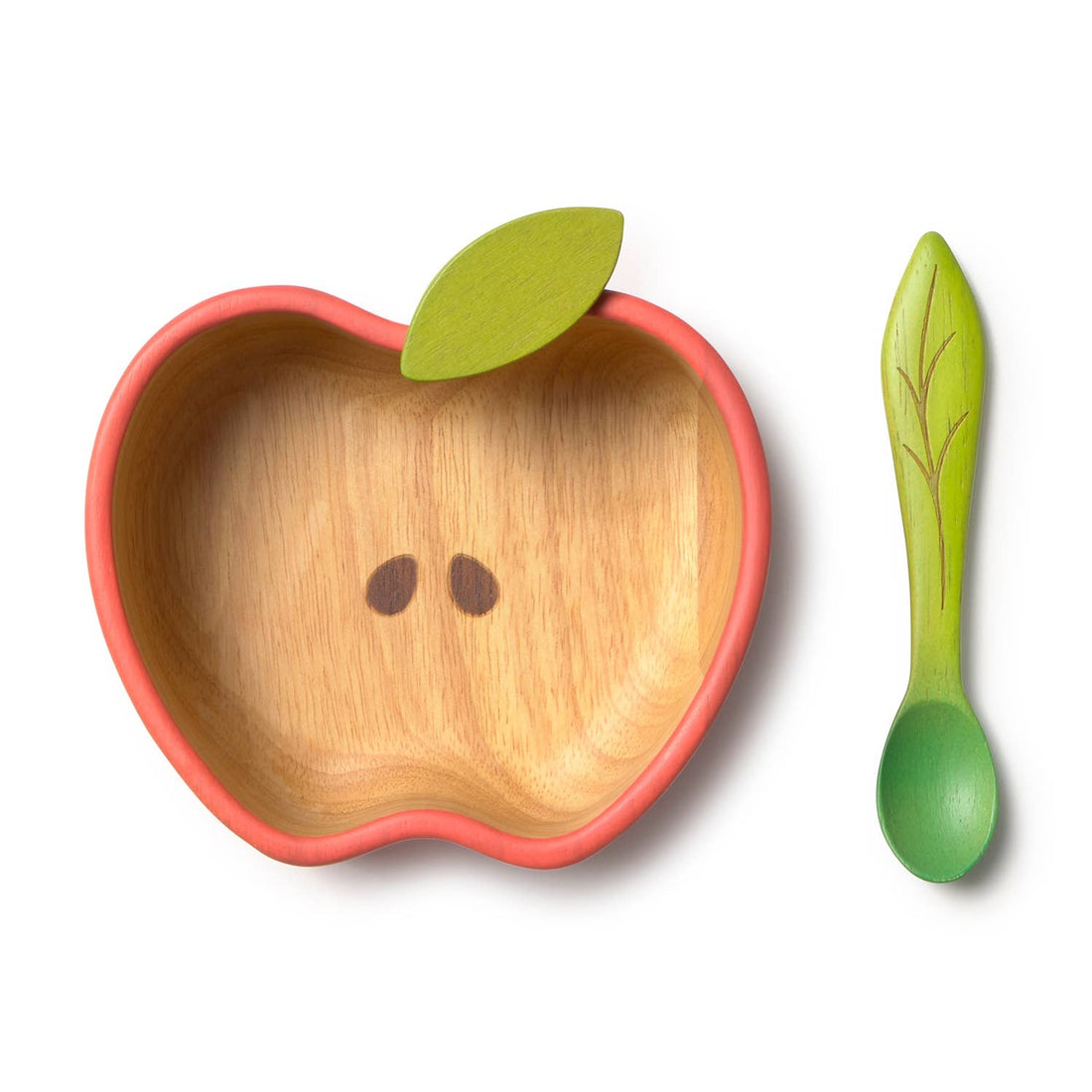Oli &amp; Carol - Pepa the Apple Bowl &amp; Spoon Set