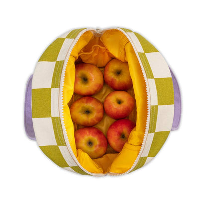 Fluf - Zipper Lunch - Checks Pear