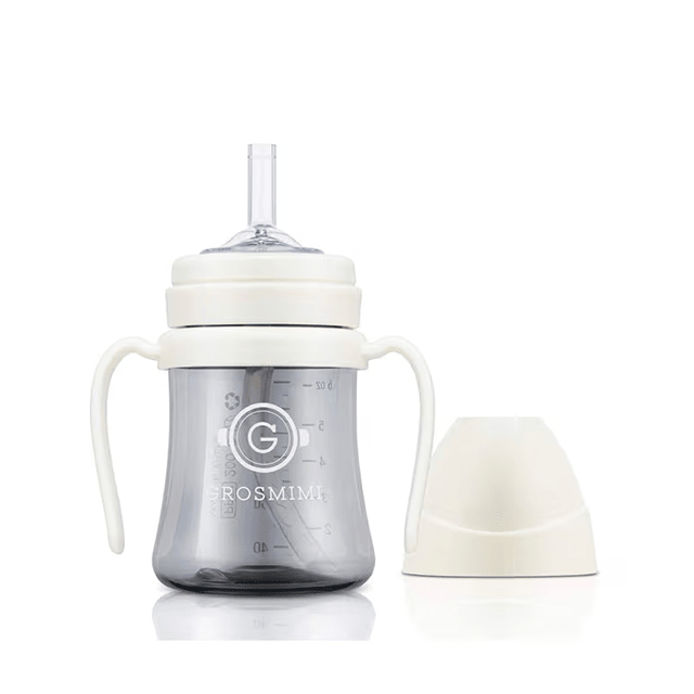 onzenna (Grosmimi and Cha&amp;Mom) - Grosmimi PPSU Straw Cup - 6oz (6 Months+): White