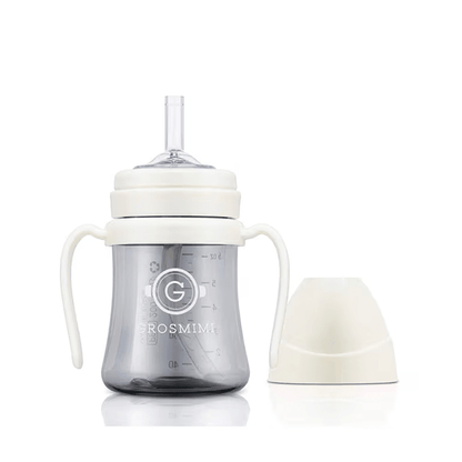 onzenna (Grosmimi and Cha&amp;Mom) - Grosmimi PPSU Straw Cup - 6oz (6 Months+): White