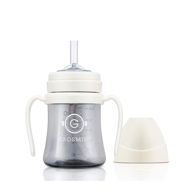 onzenna (Grosmimi and Cha&amp;Mom) - Grosmimi PPSU Straw Cup - 6oz (6 Months+): White