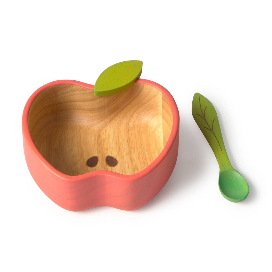 Oli &amp; Carol - Pepa the Apple Bowl &amp; Spoon Set