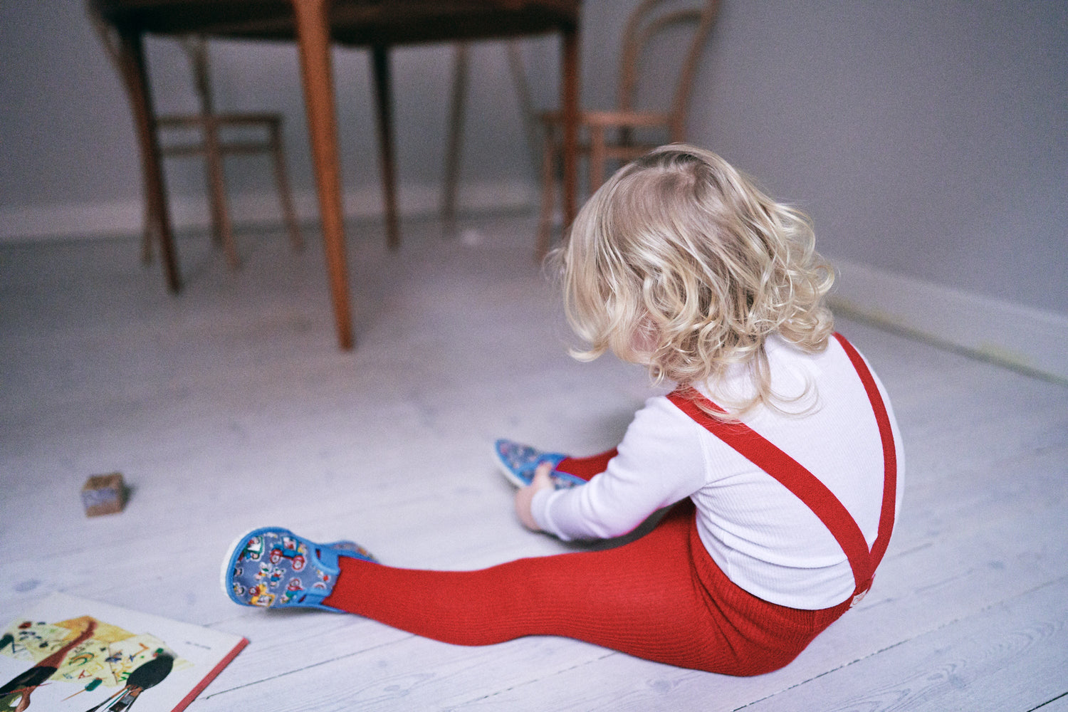 Silly Silas  Footed Love Red