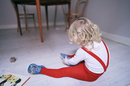 Silly Silas  Footed Love Red