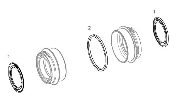 TRP M8020 press-fit bottom bracket for modern  bike frames - smooth bearing performance"