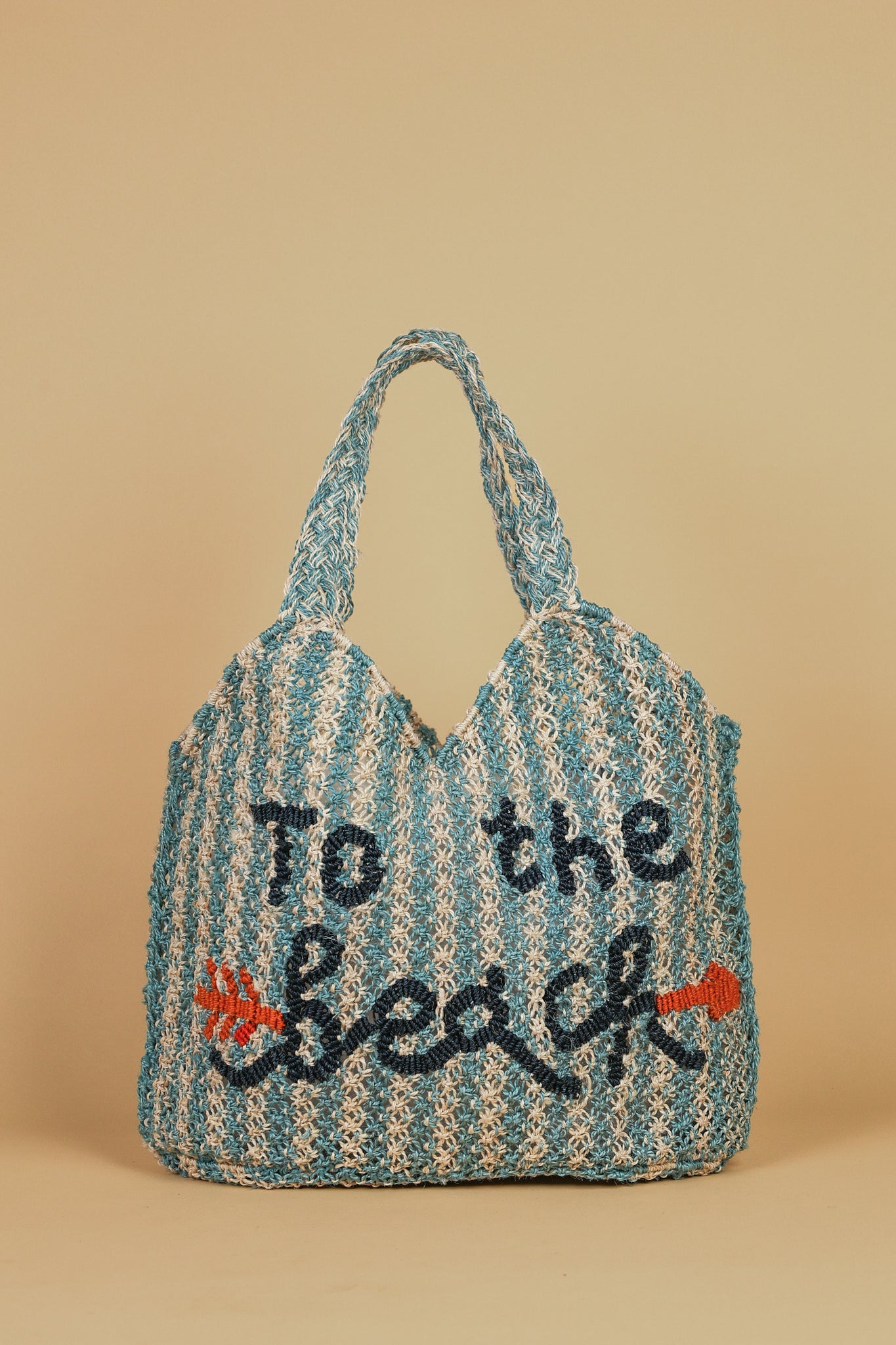 The Jacksons Drew To The Beach Jute Tote Bag
