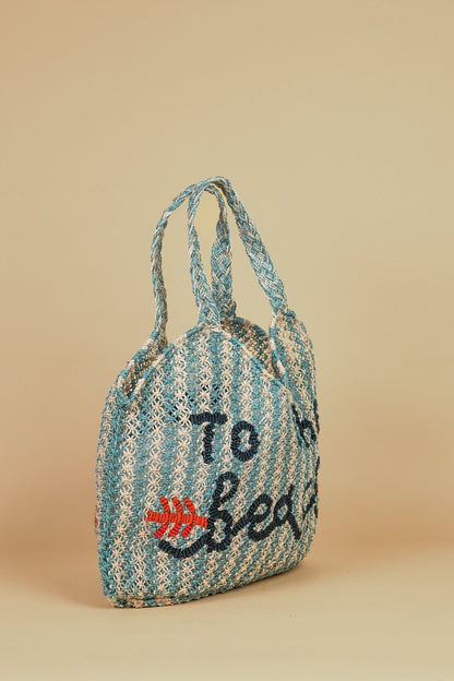 The Jacksons Drew To The Beach Jute Tote Bag