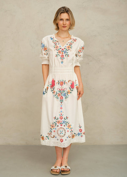 M.A.B.E Gracie Midi Dress - Multi