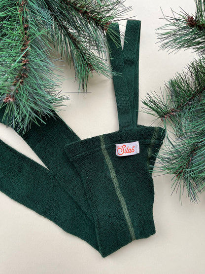 Silly Silas Teddy Dark Forest Green Footed