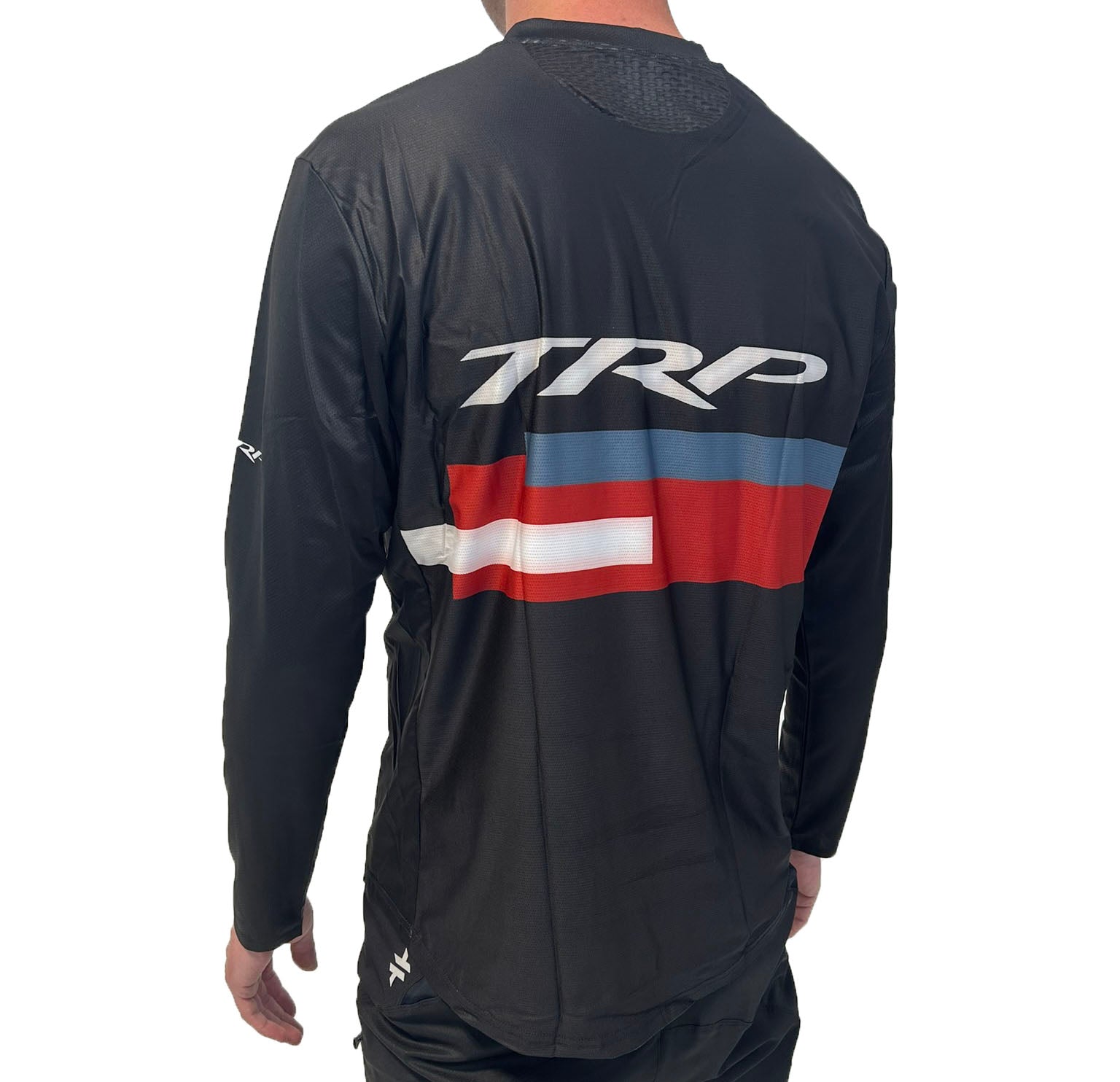 TRP Legacy LSR road bike brake system shirt showcasing precision engineering for professional cycling performance