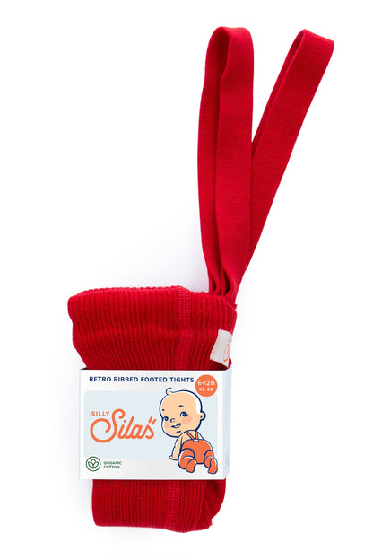 Silly Silas  Footed Love Red