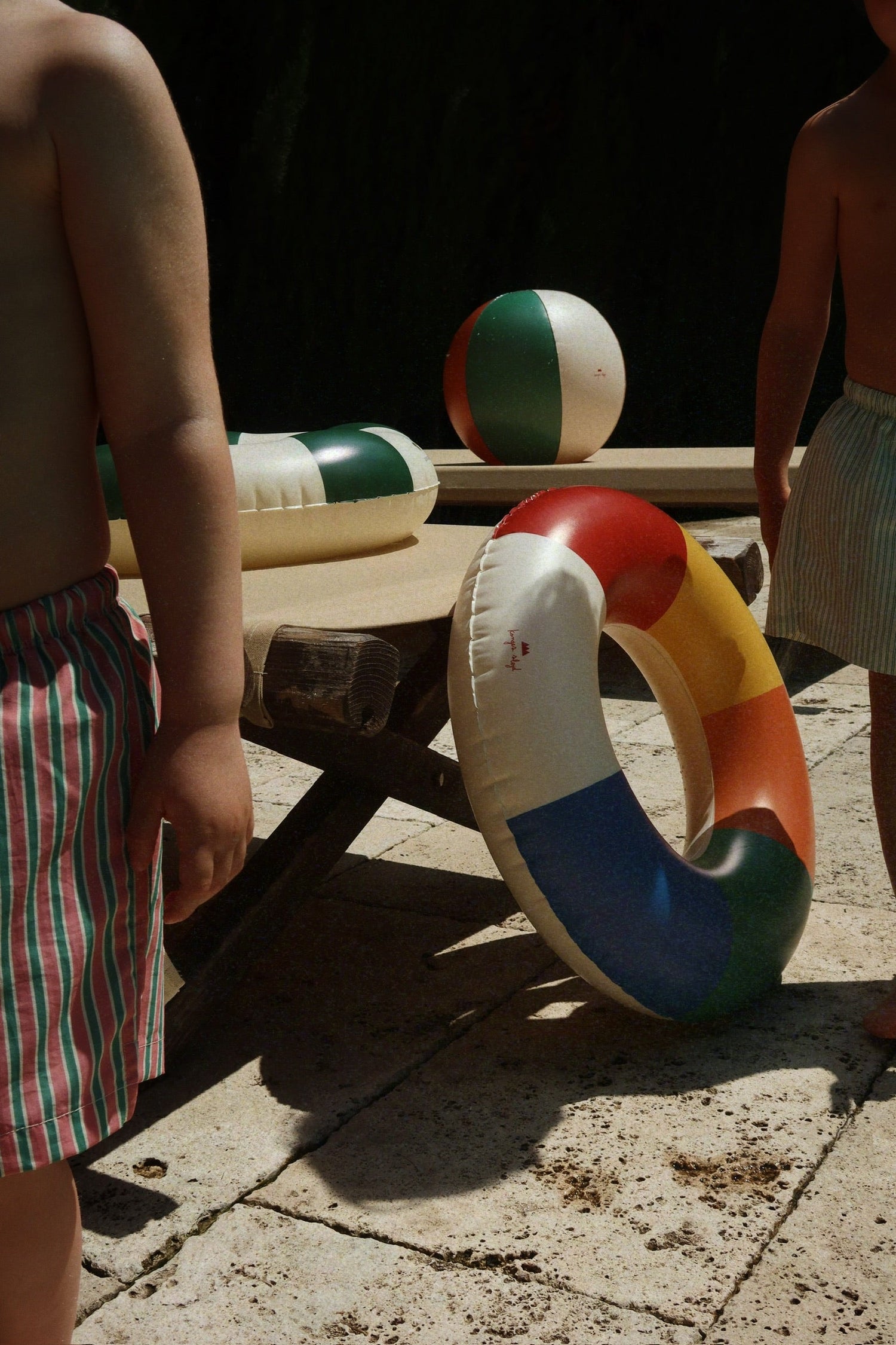 Konges Sløjd Asnou Swim Shorts - Bande Verte