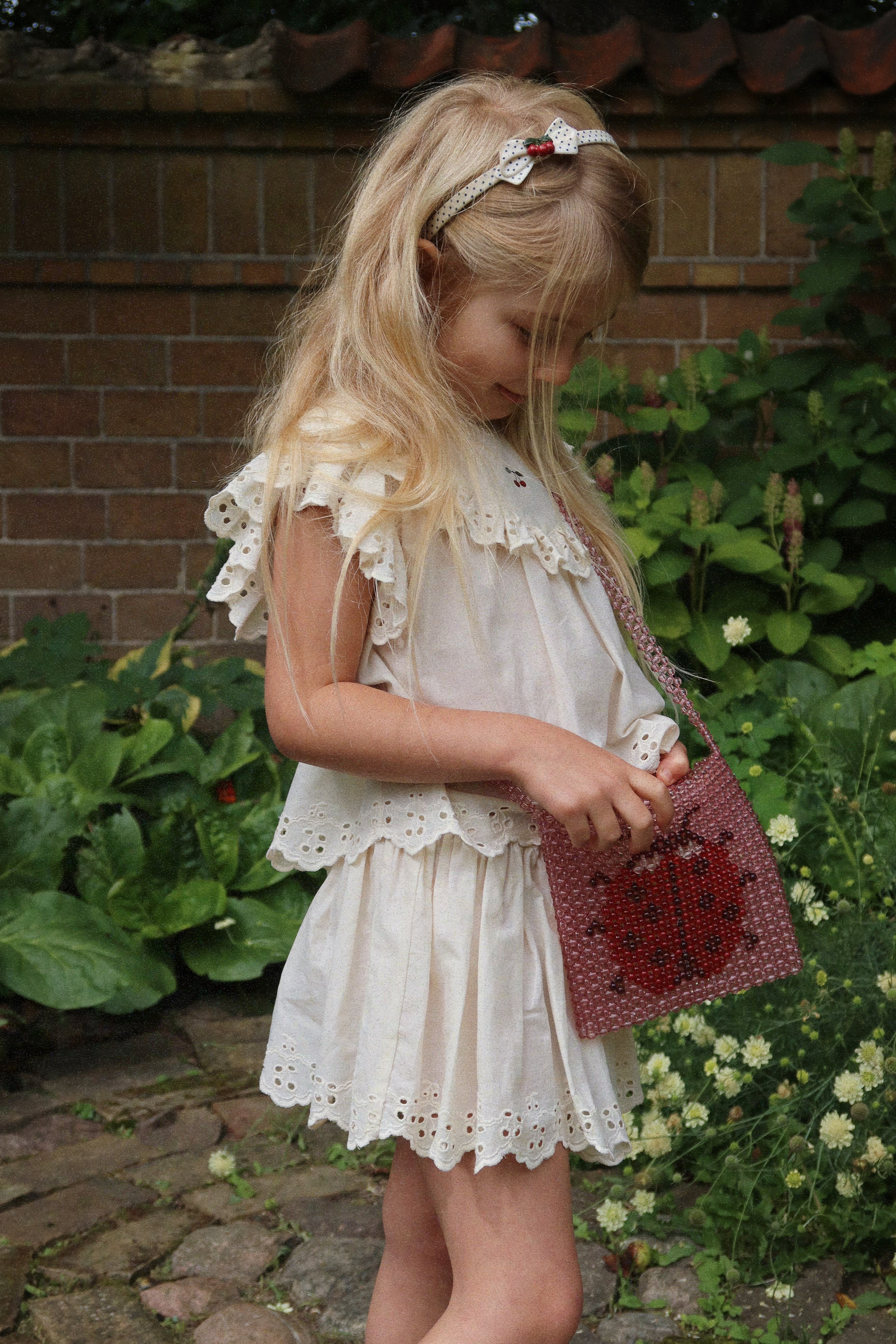 Konges Sløjd Ladybug Perla Beaded Shoulder Bag