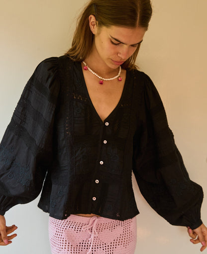 SISSEL EDELBO Mabel Shirt – Almost Black