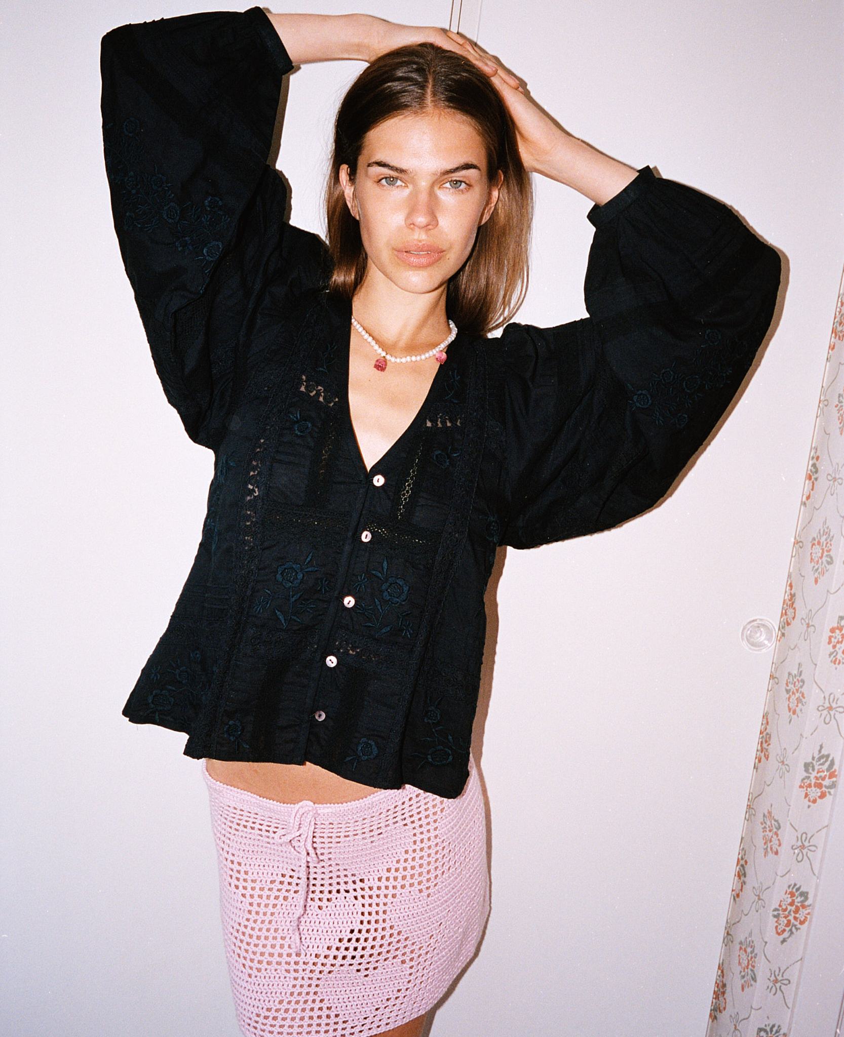 SISSEL EDELBO Mabel Shirt – Almost Black