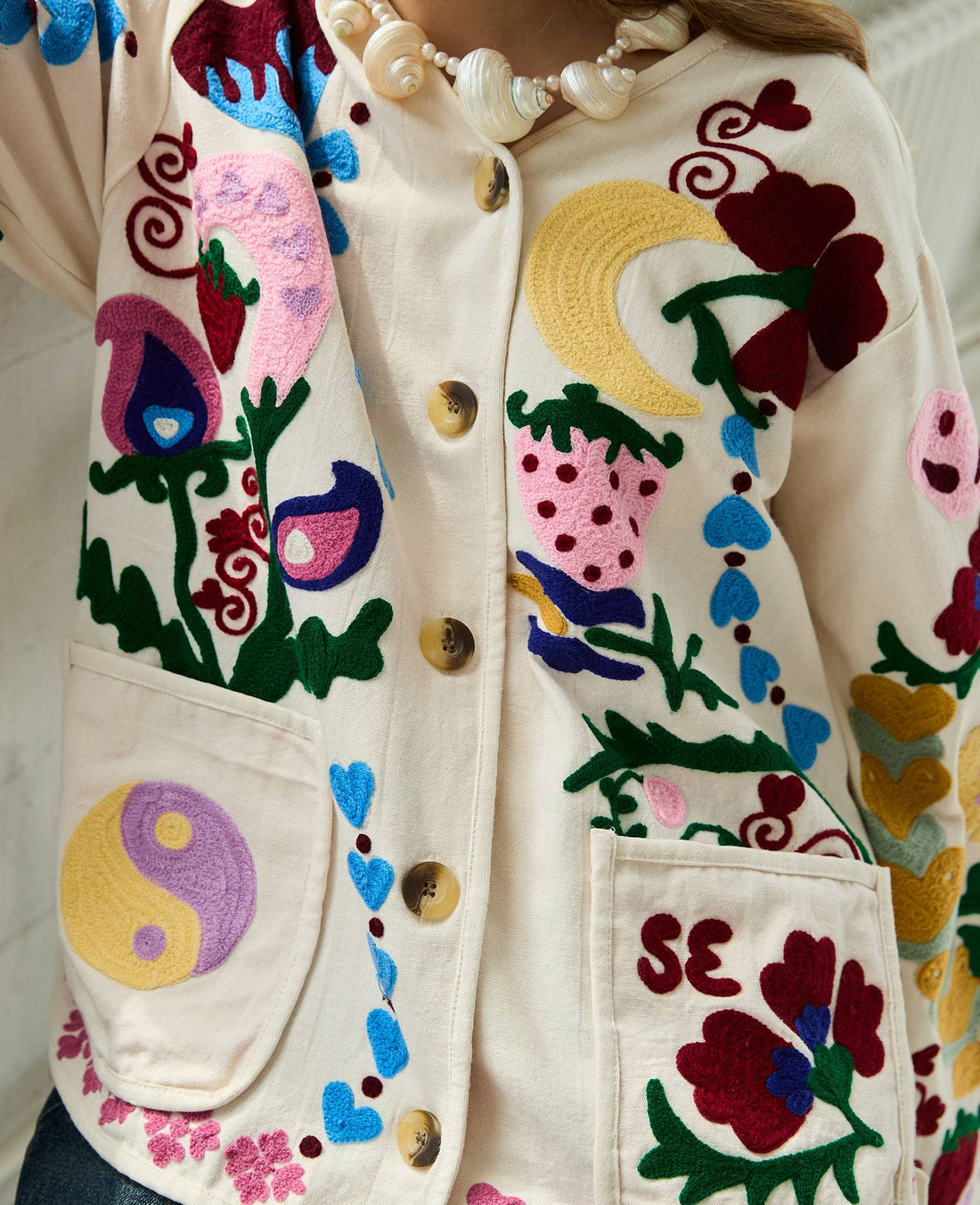 Sissel Edelbo Maggie Jacket - White Rose