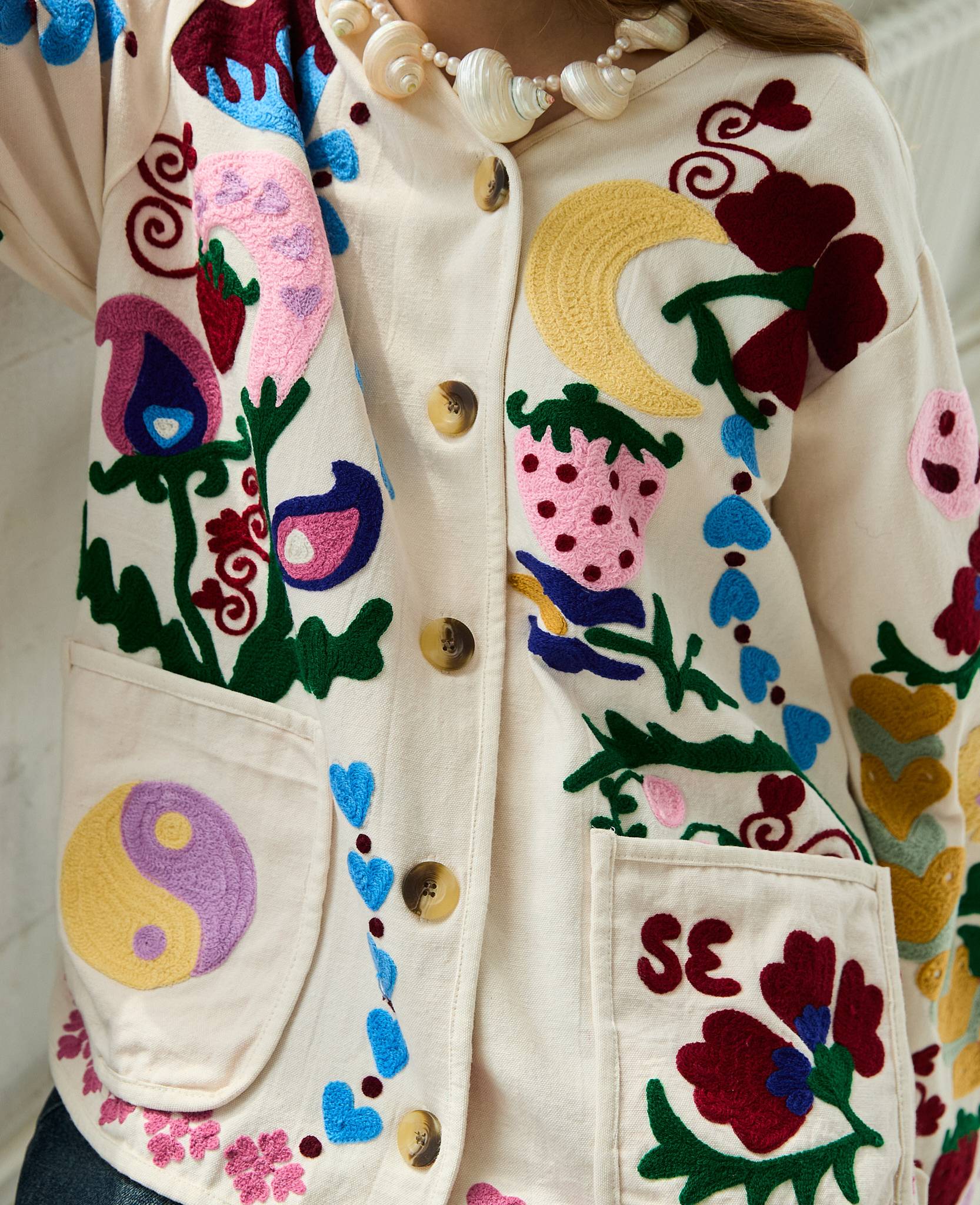Sissel Edelbo Maggie Jacket - White Rose