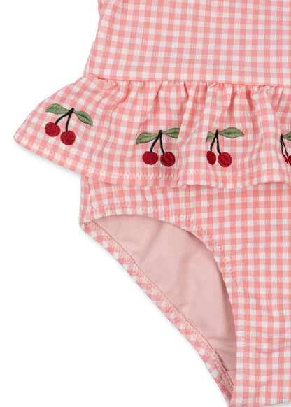 Konges Sløjd Soline swimsuit geranium pink detail