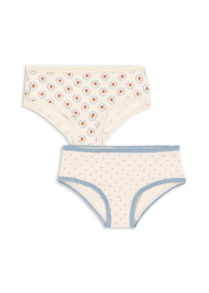 Konges Sløjd 2 Pack Kids Underpants - Pirouette Dot/Mirage