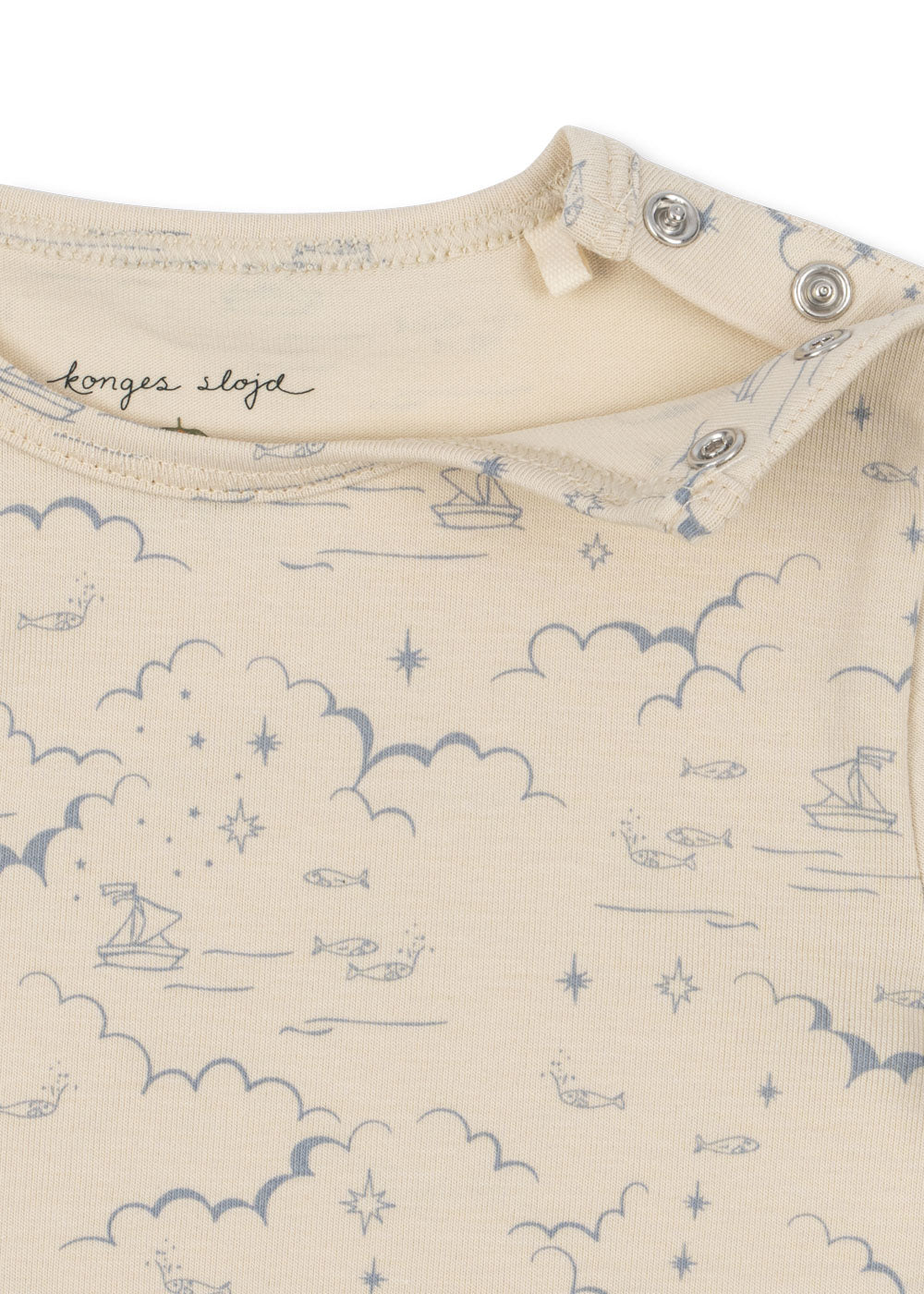 Konges Sløjd Basic Long Sleeve Body - Cielo Marino