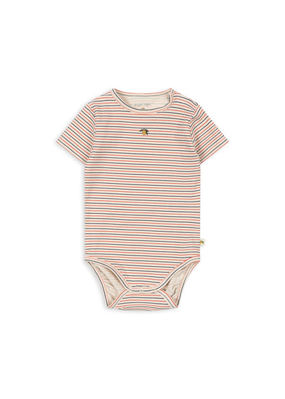 Konges Sløjd Basic Short Sleeve Body - Stripe Tricolore Petit