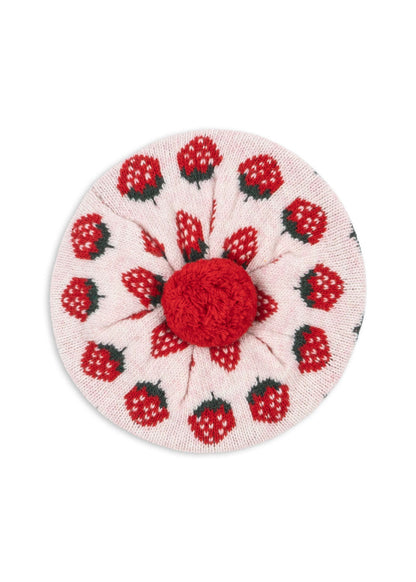 Konges Sløjd Belou Knit Beret - Strawberry