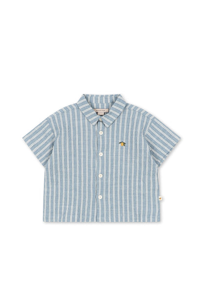 Konges Sløjd Elliot Short Sleeve Shirt - Trio Bleu Stripe