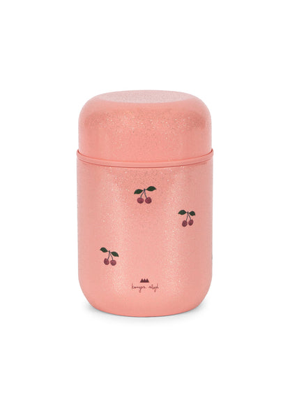 Konges Sløjd Glitter Thermo Food Jar – Cherry Glitter