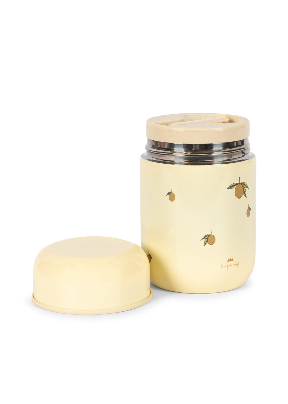 Konges Sløjd Thermo Food Jar - Lemon | Stainless Steel Kids Food Container