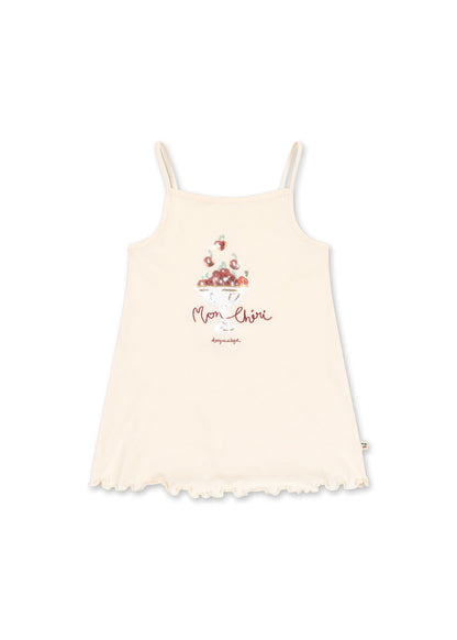 Konges Sløjd FAMO STRAP DRESS - ecru