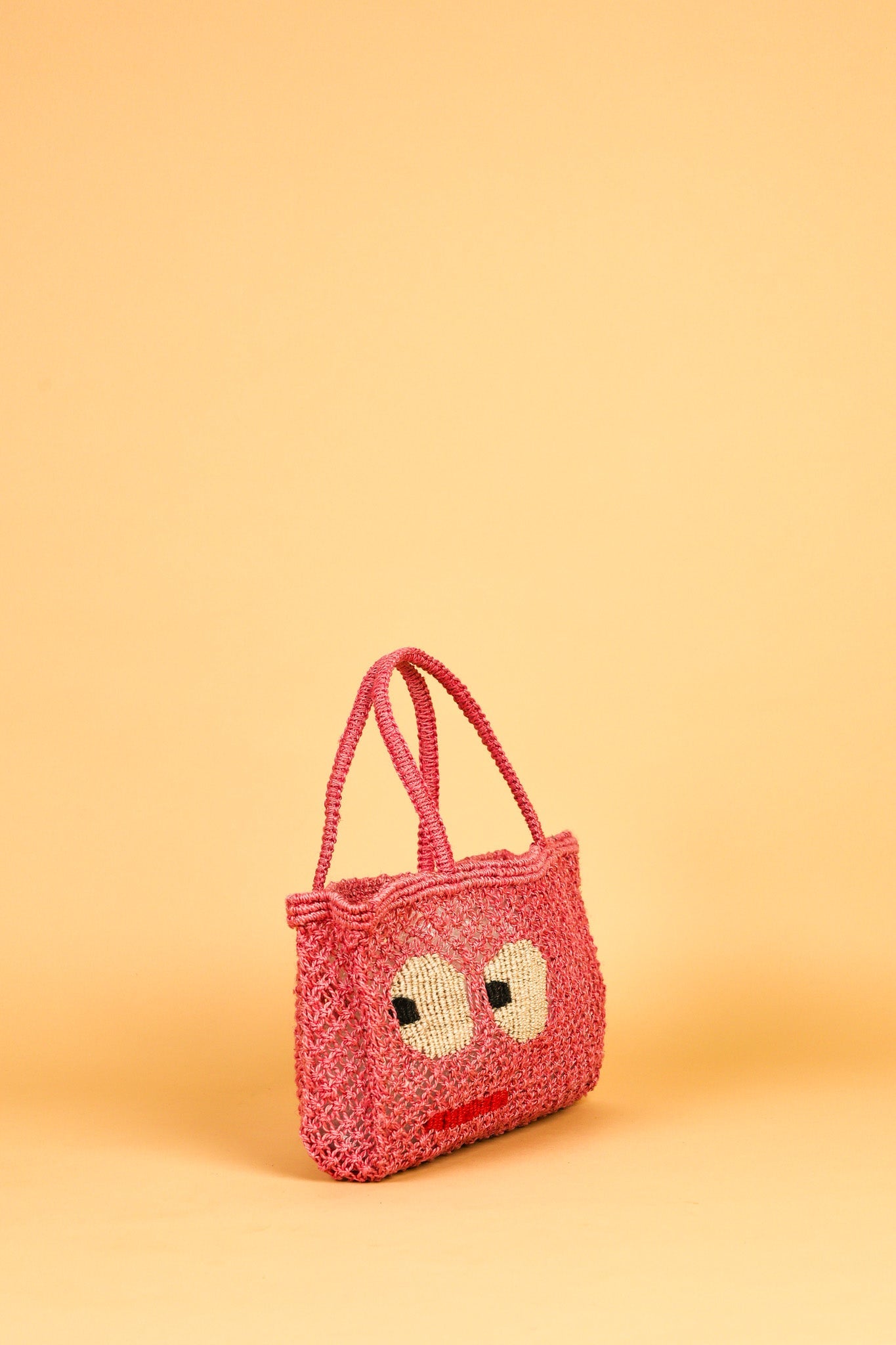 The Jacksons Tracy Big Eyes Jute Tote Bag – Berry