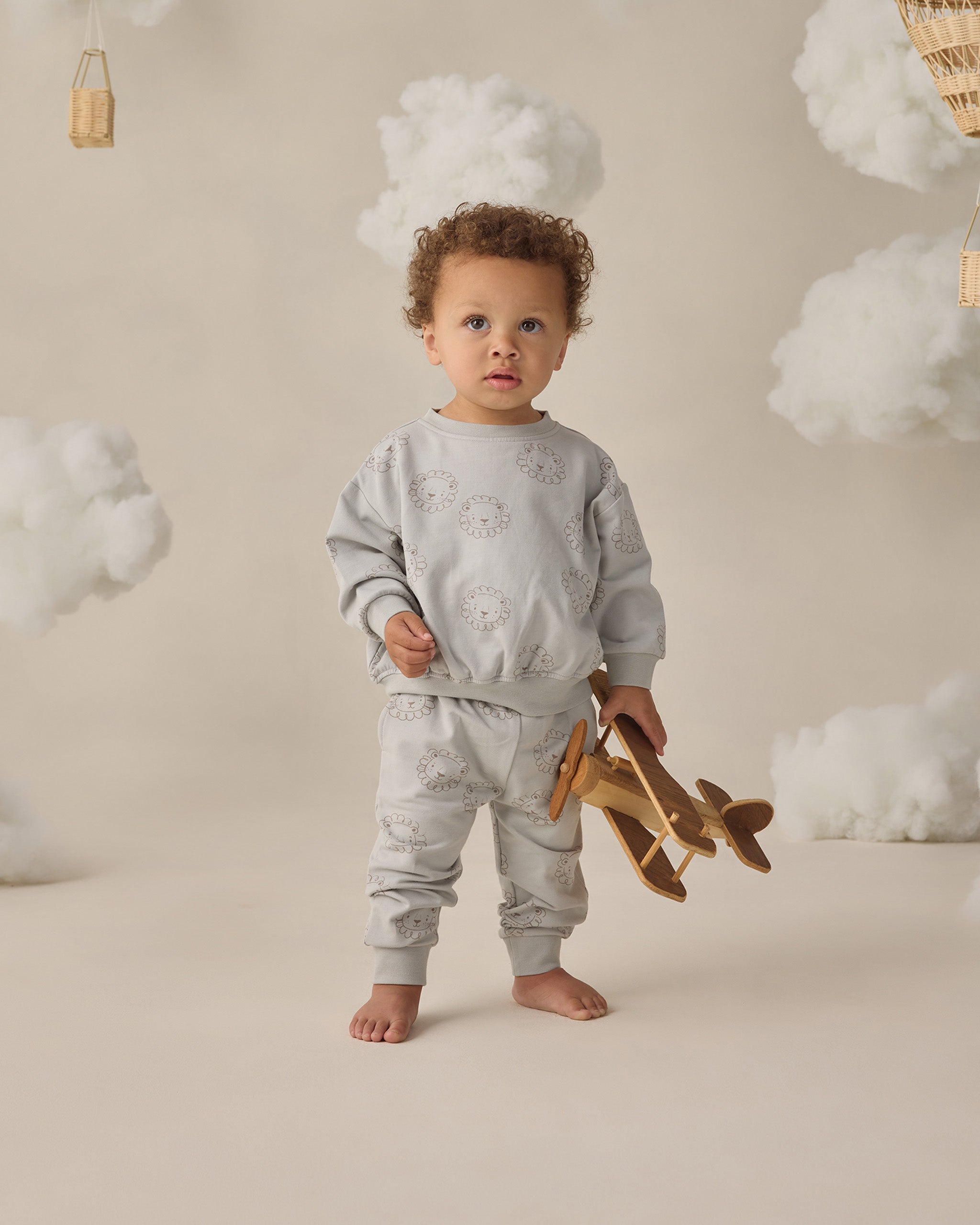 Quincy Mae Relaxed Sweatpants - Lions