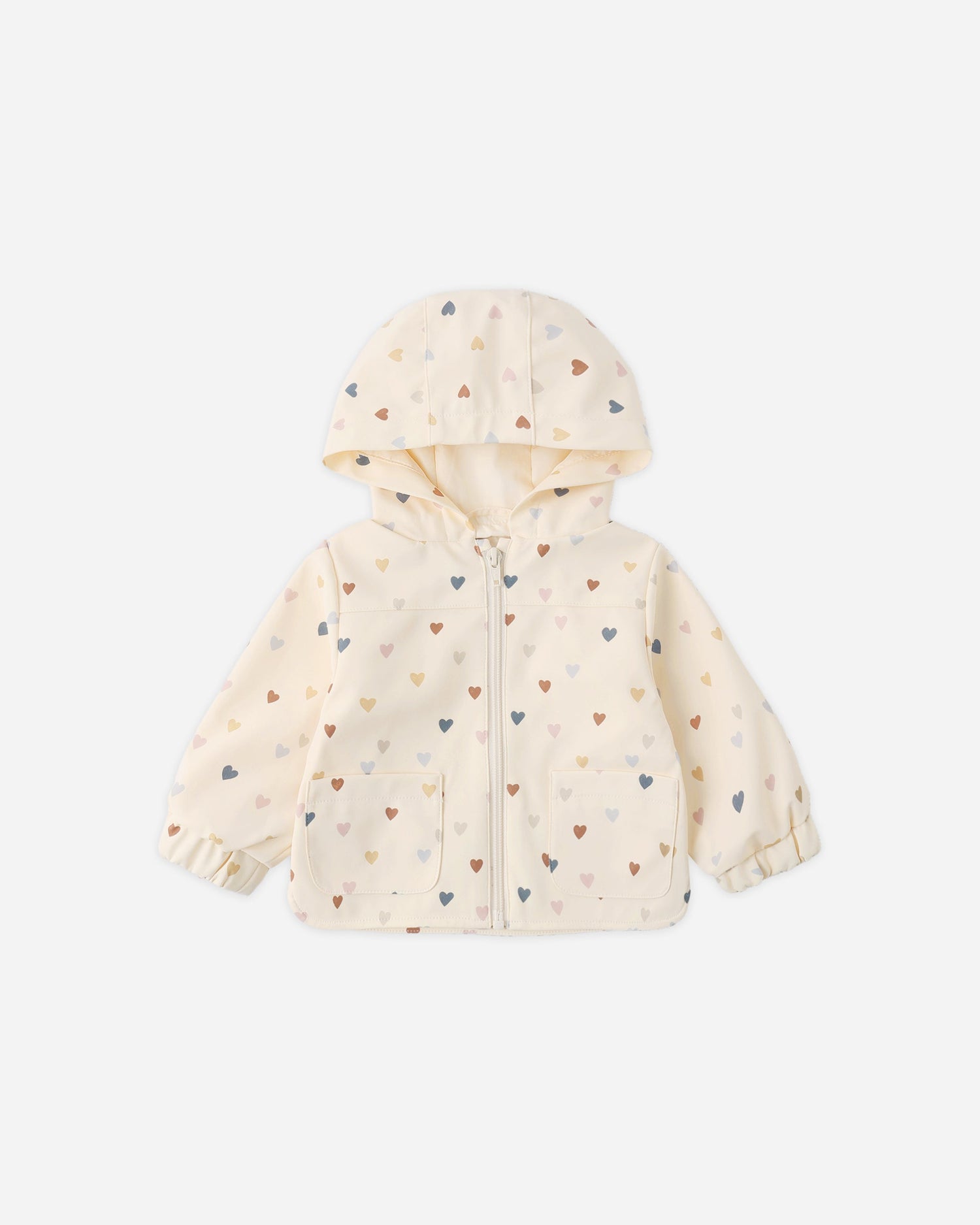 Baby jacket with heart pattern 
