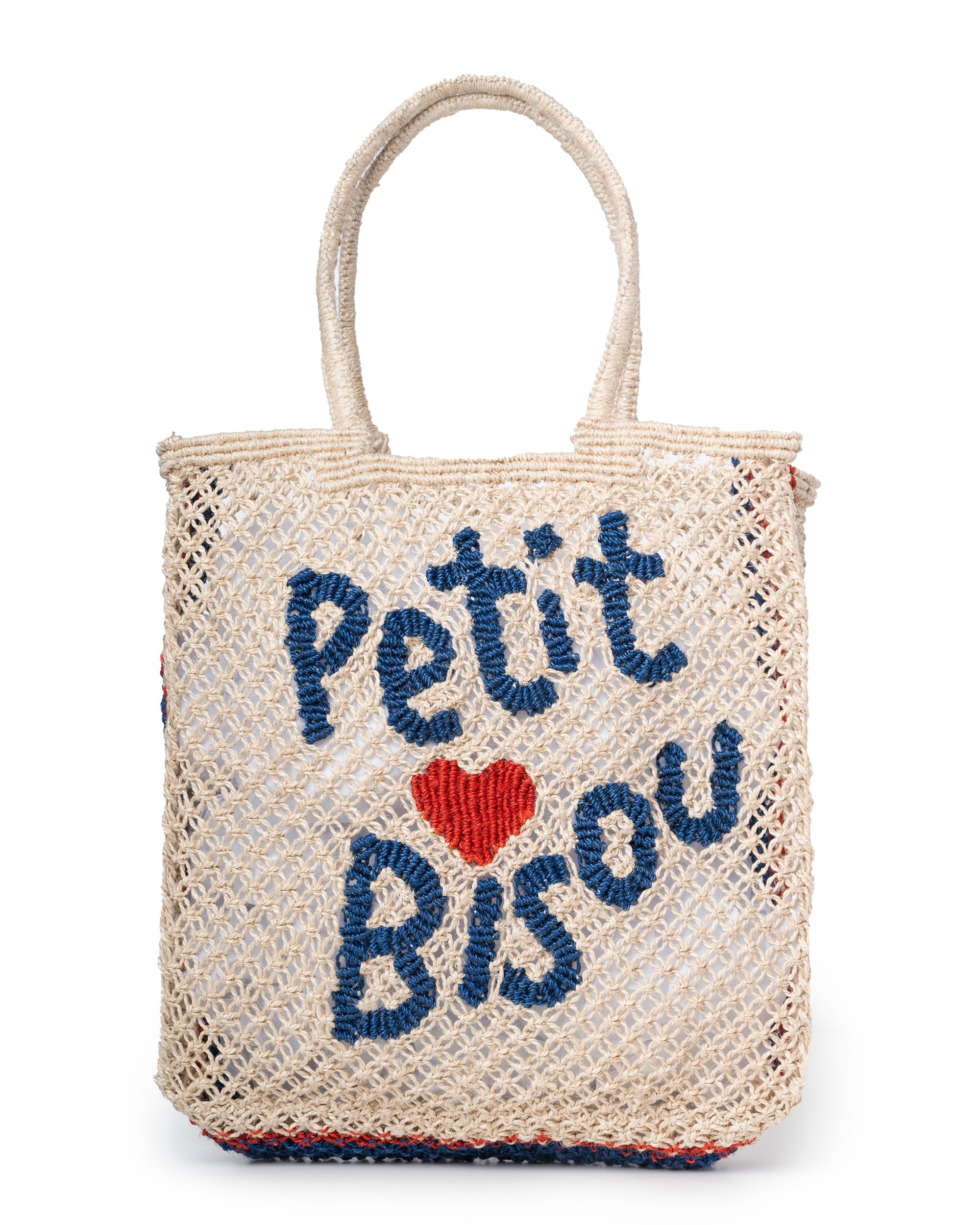 The Jacksons Petit Bisou Premium Handwoven Jute Tote - Natural